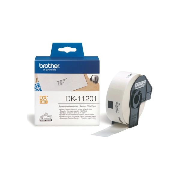 Brother DK-11201 標籤帶 白底黑字 29mm x 90mm