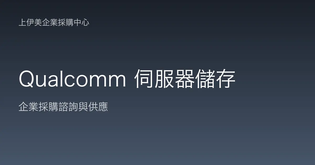 Qualcomm 伺服器與儲存
